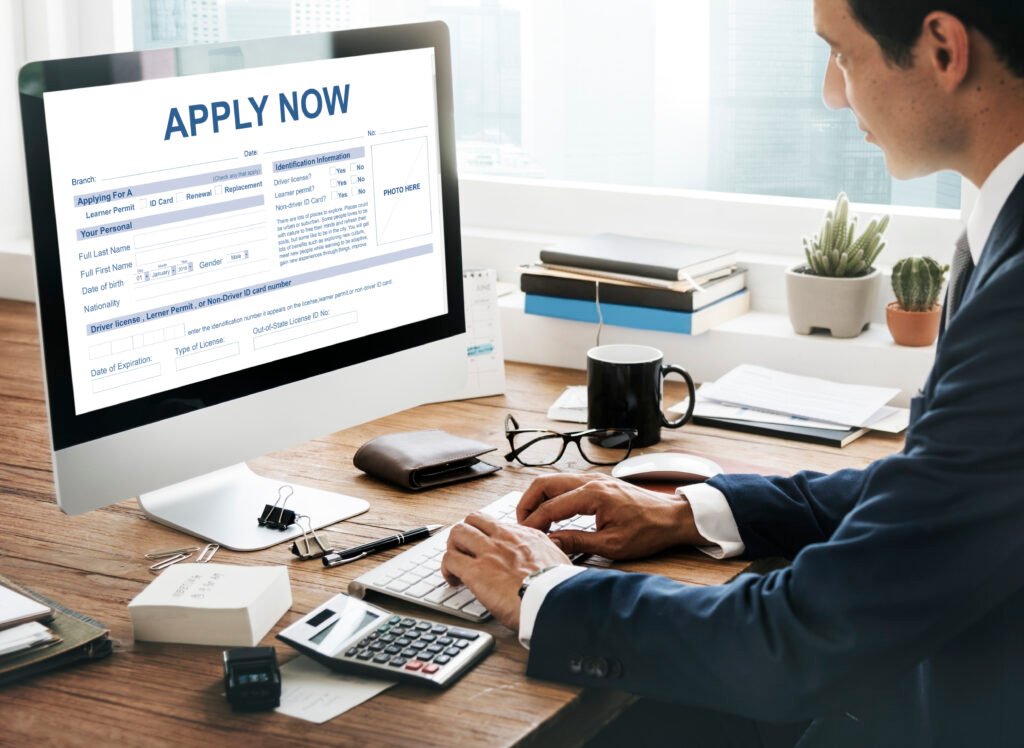 Apply Now Form Information Job Concept