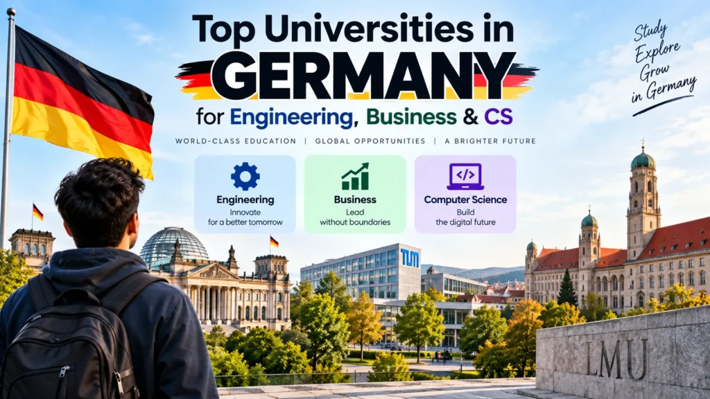 Top universities in Germany for Engineering, Business and Computer Science